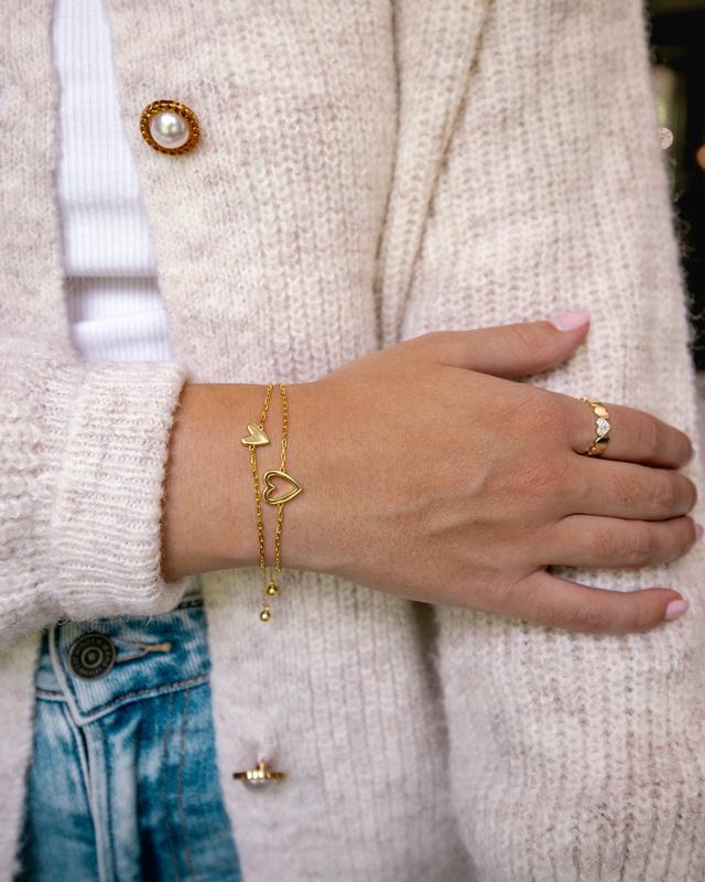 Para Minha Filha - Pulseira Coração Unido