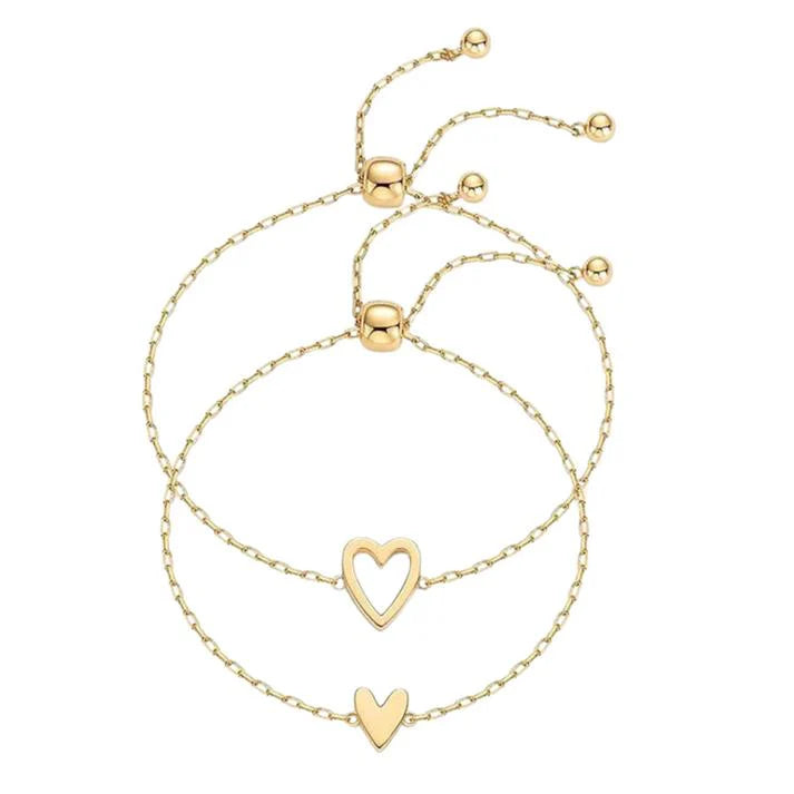 Para Minha Filha - Pulseira Coração Unido