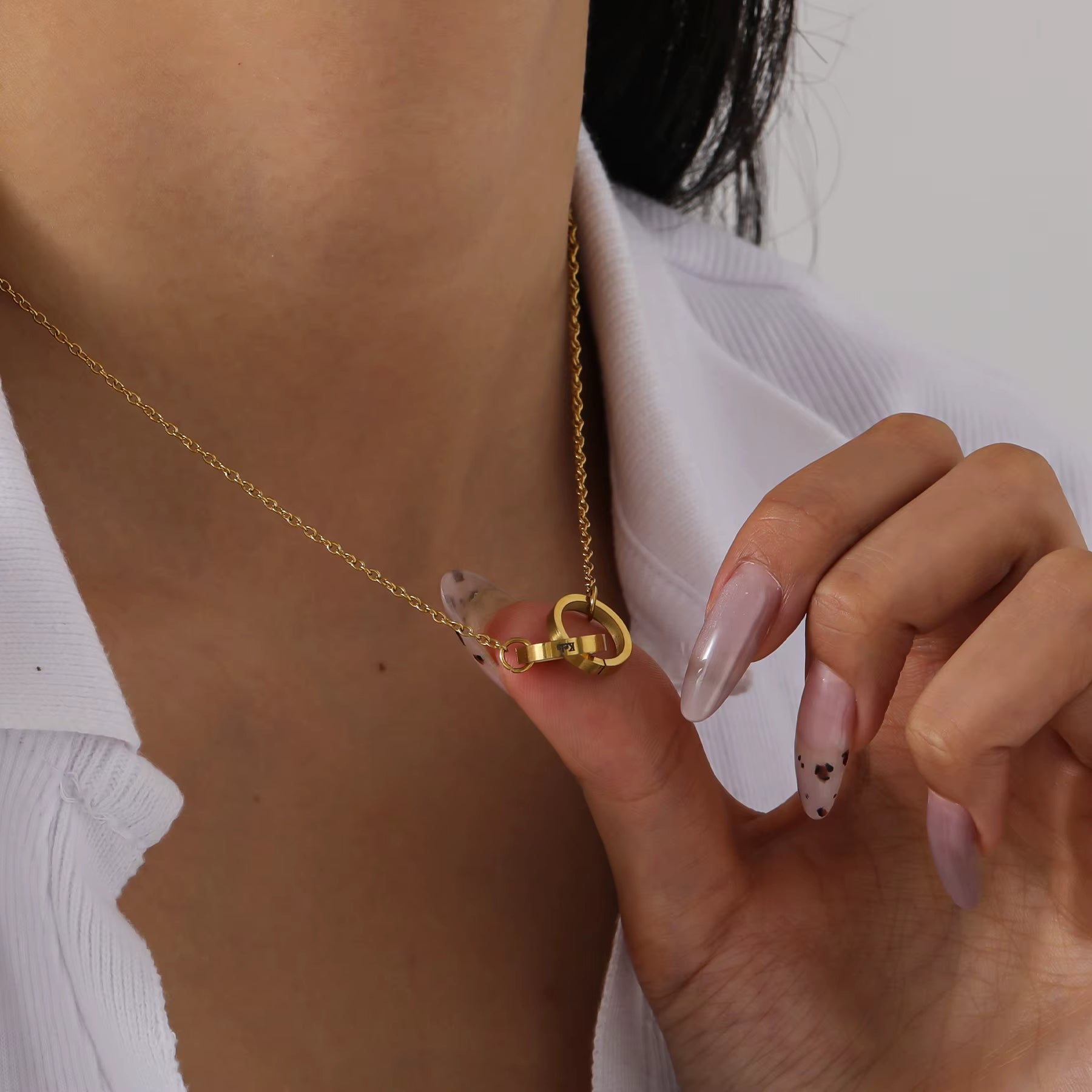 Colar Personalizado Elo Inquebrável Banhado a Ouro 18k