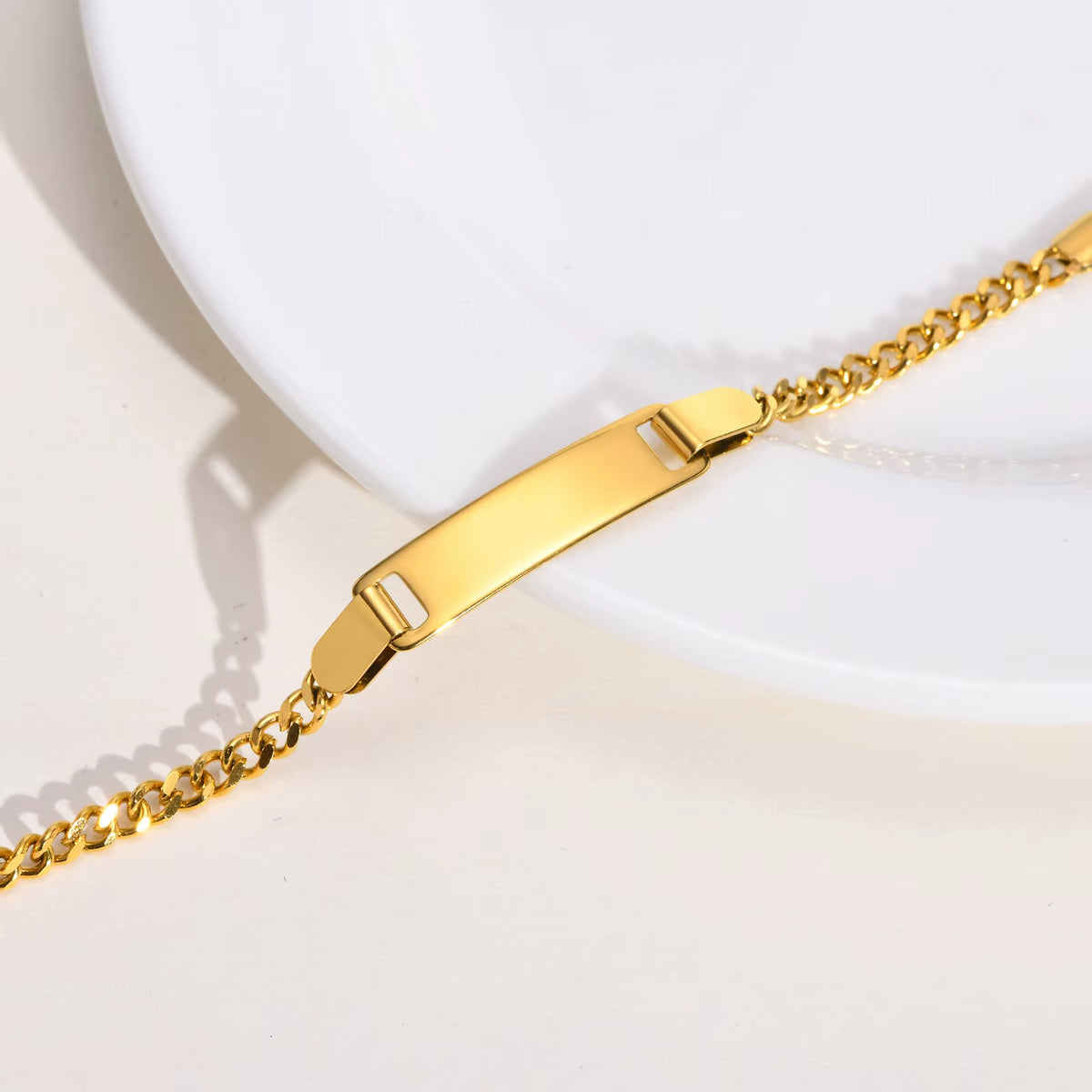 Pulseira Personalizada Bebê Banhada a Ouro 18k (0 a 3 anos )