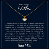 Para Minha Forte Filha - Colar Coração Pérola Banhado a Ouro 18k