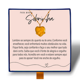 Para Minha Sobrinha  - Colar Coração Abraçado Banhado a Ouro 18k