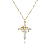 Colar Cruz do Rei Anti-Stress Banhado a Ouro 18k