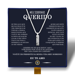 Meu Sobrinho- Colar Americano Banhado a Ouro Branco 18k