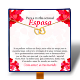 Para Minha Sensual Esposa - Colar Duplo Coração Entrelaçados Banhado a Ouro 18k