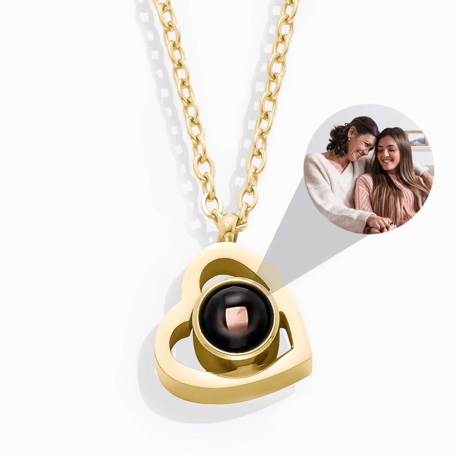 Colar Personalizado Coração Eterno Foto Prata 925