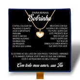 Minha Sobrinha - Colar Coração Pérola Banhado a Ouro 18k