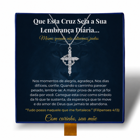 Filha - Colar Cruz do Rei Banhado a Ouro 18k