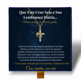 Filha - Colar Cruz do Rei Banhado a Ouro 18k