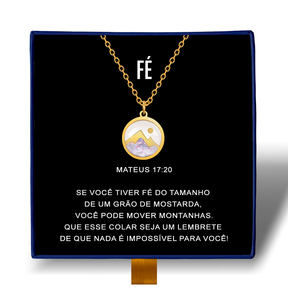 Fé - Colar Grão De Mostarda Banhado a Ouro 18k