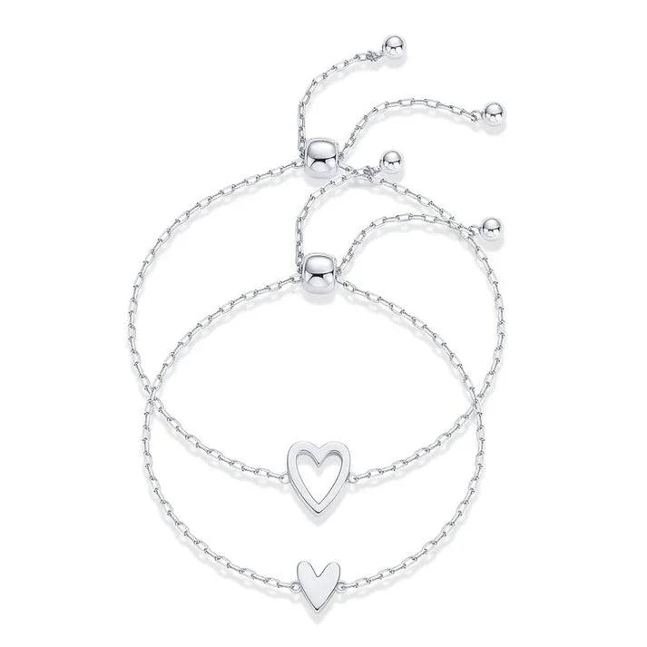 Para Minha Filha - Pulseira Coração Unido