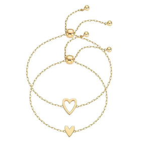 Para Minha Filha - Pulseira Coração Unido