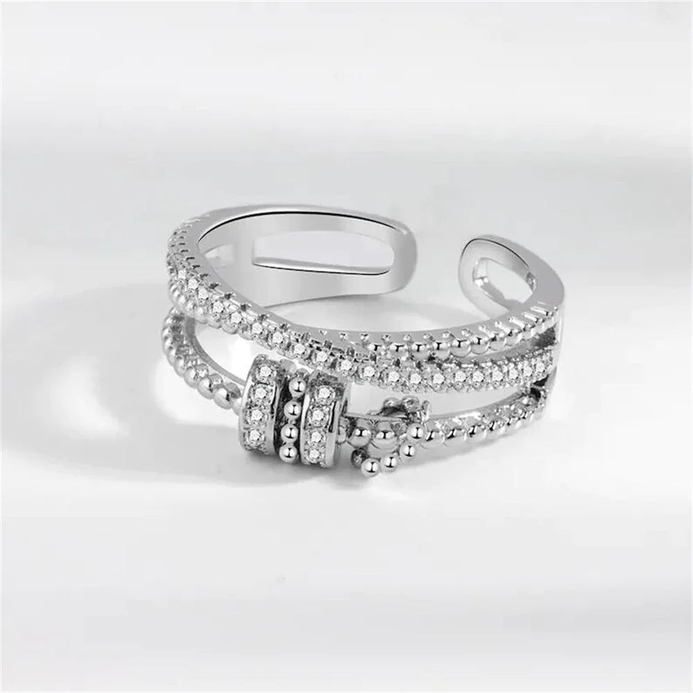 Anel Anti Ansiedade Banhado a Ouro 18k