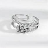 Anel Anti Ansiedade Banhado a Ouro 18k