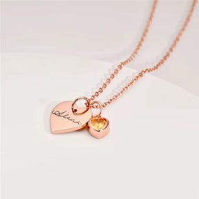 Colar Personalizado Coração de Aniversário Banhado a Ouro 18k