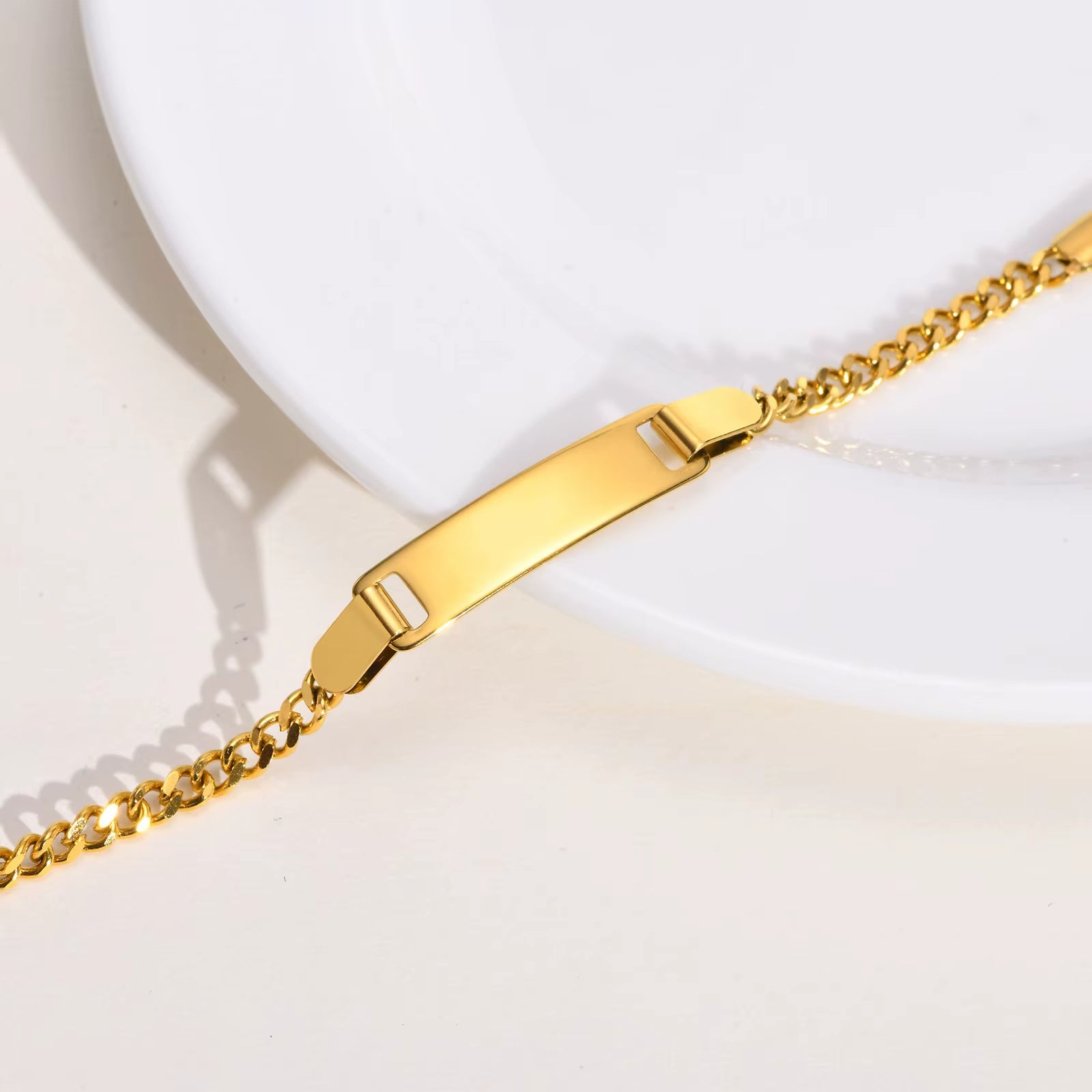 Pulseira Personalizada Bebê Banhada a Ouro 18k (0 a 3 anos )