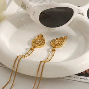 Para Melhor Amiga - Colar Lua e Sol Banhado a Ouro 18k - Conjunto 2 Colares