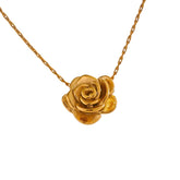 Colar Rosa Encantada Banhado a Ouro 18k